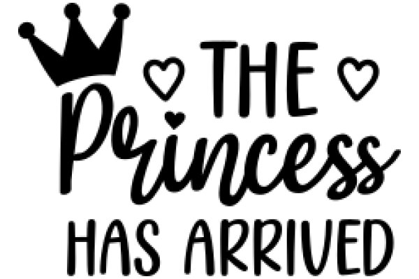 The Princess Has Arrived: A Playful Welcome Sign