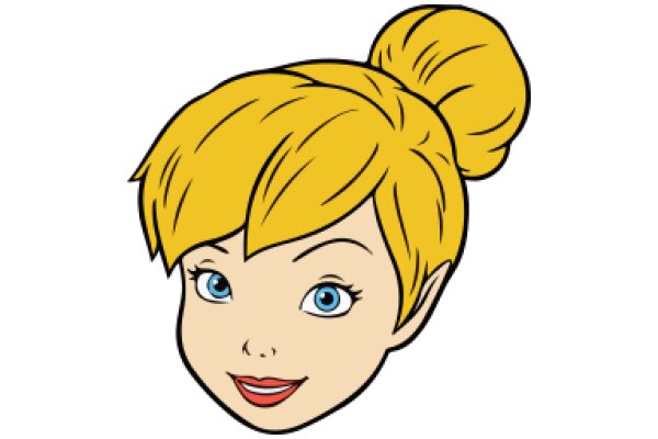 A Cartoon Character with Blonde Hair and a Smile