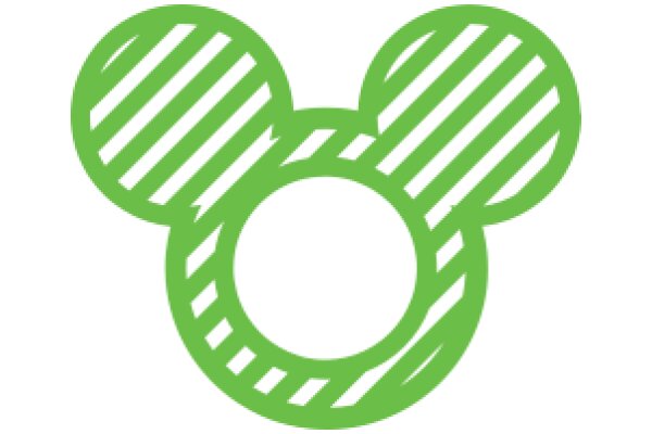 Vibrant Green Mickey Mouse Ear Logo