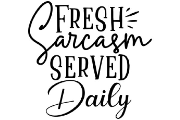 Fresh Sarcasm Served Daily