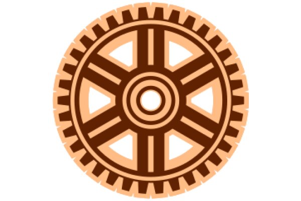 A Close-Up of a Brown Gear Icon