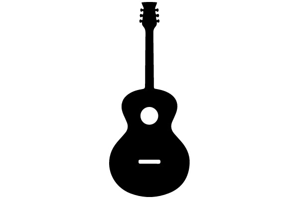 Silhouette of a Guitar