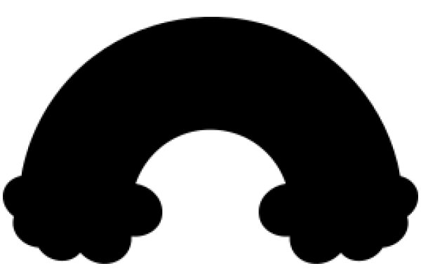 Stylized Black Silhouette of a Penis