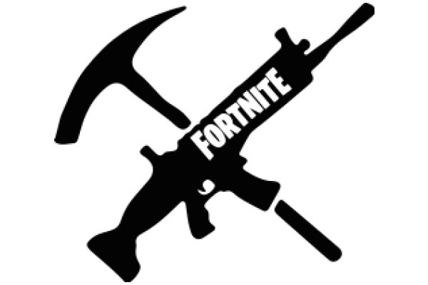 Fortnite Gaming Icon: A Silhouette of a Hammer and Gun