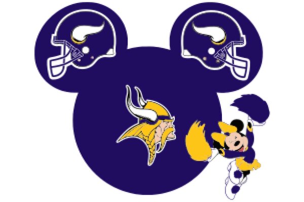 Viking Football and Disney Characters: A Unique Crossover