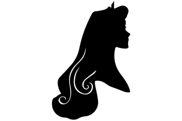 Silhouette of a Stylized Female Character