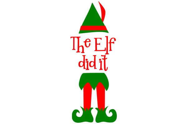 The Elf Did It: A Festive Holiday Logo