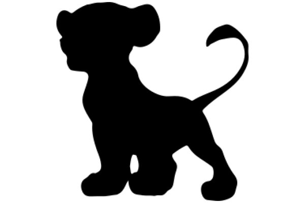 Silhouette of a Lion-like Figure