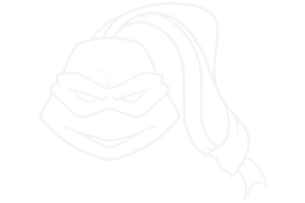 A Stylized Portrait of Leonardo from Teenage Mutant Ninja Turtles