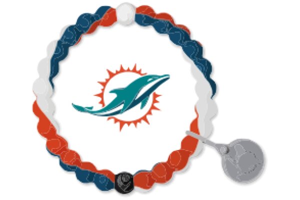 Vibrant Bracelet with Miami Dolphins Logo