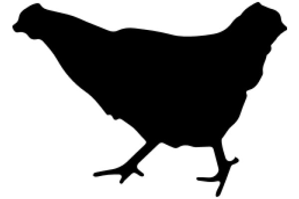 Silhouette of a Chicken: A Symbol of Poultry and Farming