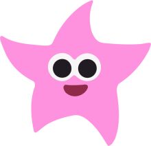 A Pink Star with a Smile