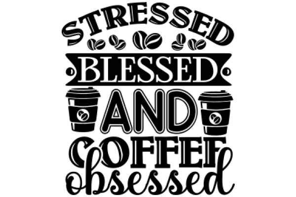 Stressed, Blessed, and Caffeinated: A Sign for Coffee Lovers