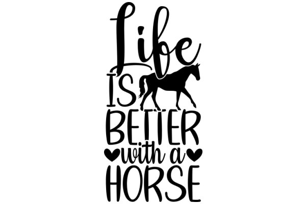 Life is Better with a Horse: A Heartwarming Affirmation