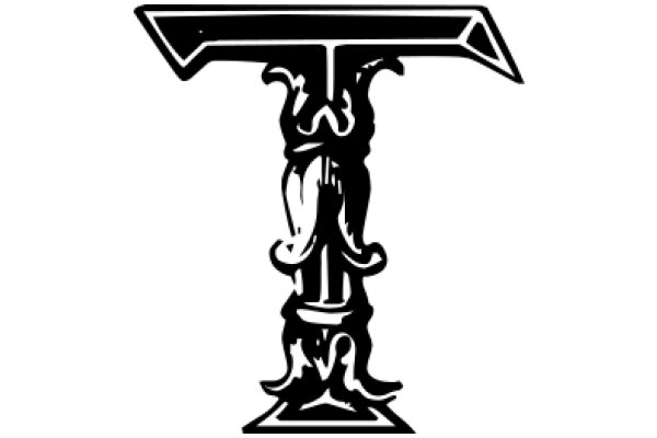 Stylized Logo of a T