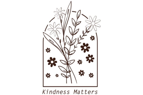 Kindness Matters: A Floral Tribute to Positivity