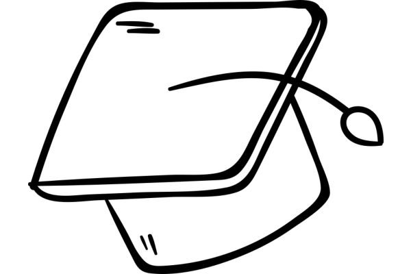 Simplistic Line Drawing of a Book