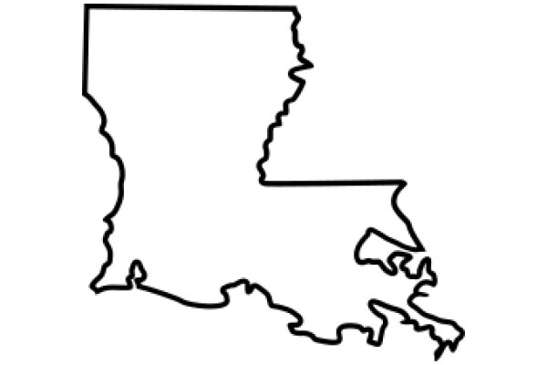 Simplified Map of the State of Louisiana