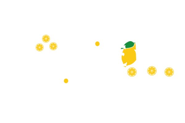 A Whimsical Scene of Lemons and Oranges