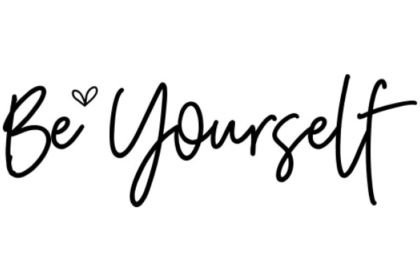 Handwritten Affirmation: Be Yourself