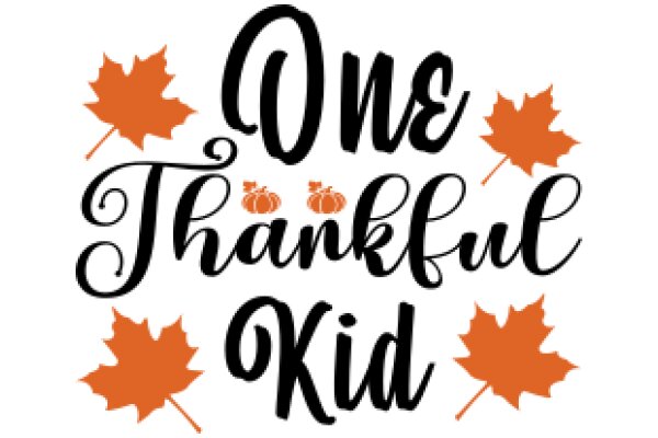 Autumn's Greeting: One Thankful Kid