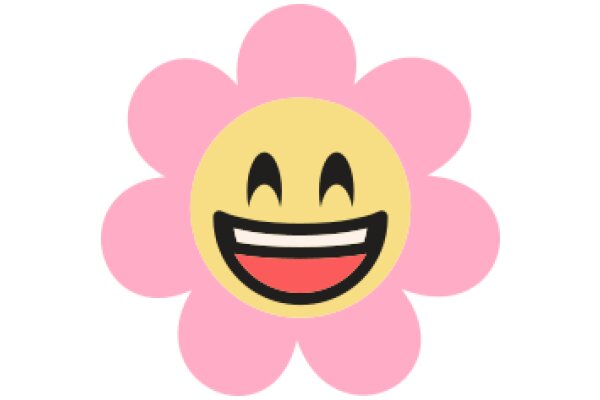 Emotional Flower: A Smiling Pink Emoji