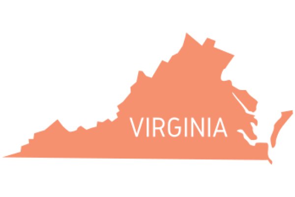 Virginia State Outline with Text