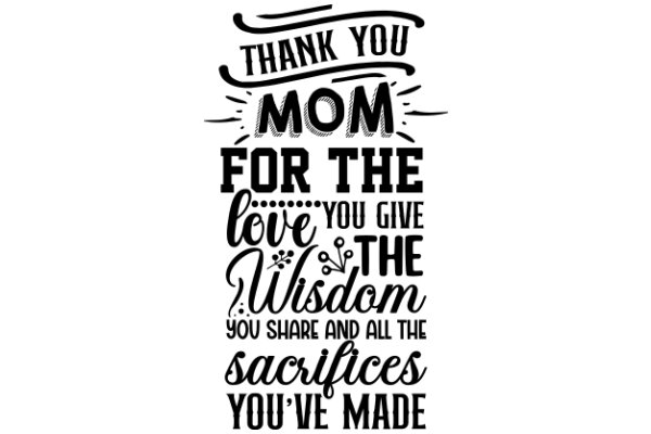 Thank You, Mom: A Heartfelt Message of Gratitude and Love