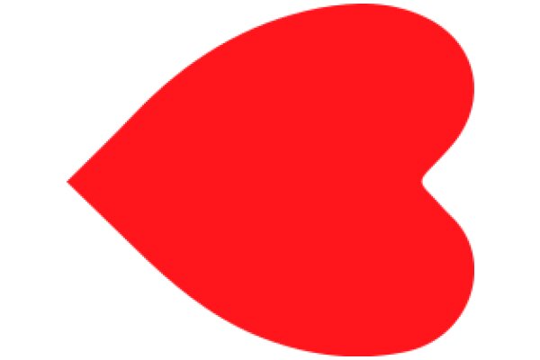 A Red Heart Shape