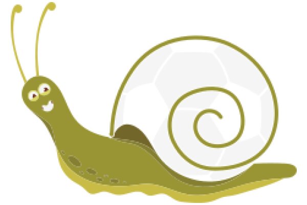 A Playful Snail with a Soccer Ball: A Whimsical Illustration