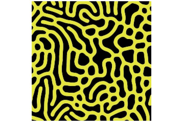 Vibrant Abstract Pattern with Yellow and Black