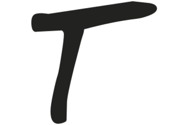 Simplistic Black Letter 'T'