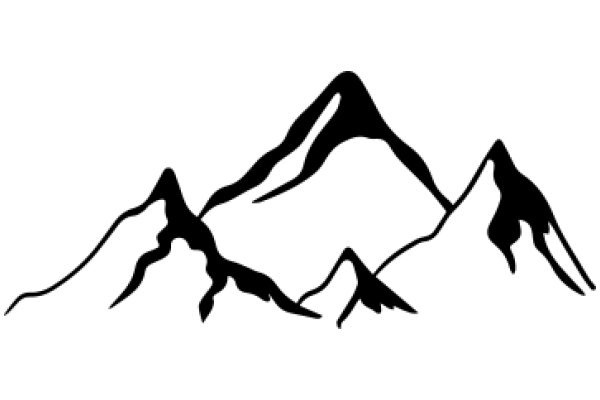 Silhouette of a Mountain Range