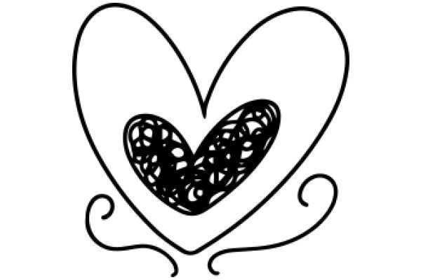 A Heart with a Scalloped Border