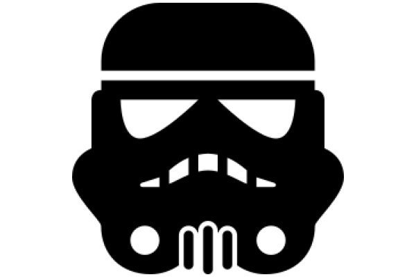 Stylized Icon of a Stormtrooper Helmet