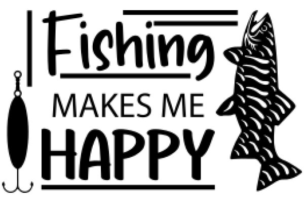 Fishing Makes Me Happy: A Graphic Design