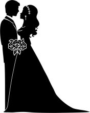 A Silhouette of Love: A Couple's Embrace in Black and White