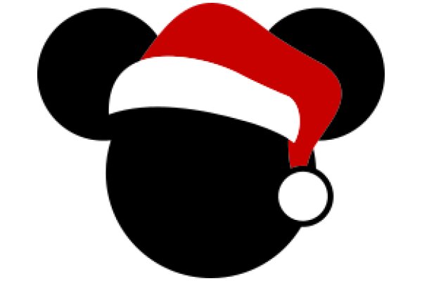 A Festive Holiday Icon: Mickey Mouse with a Santa Hat