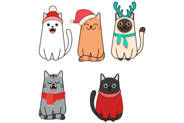 Festive Feline Friends: A Holiday-Themed Collection of Adorable Cats