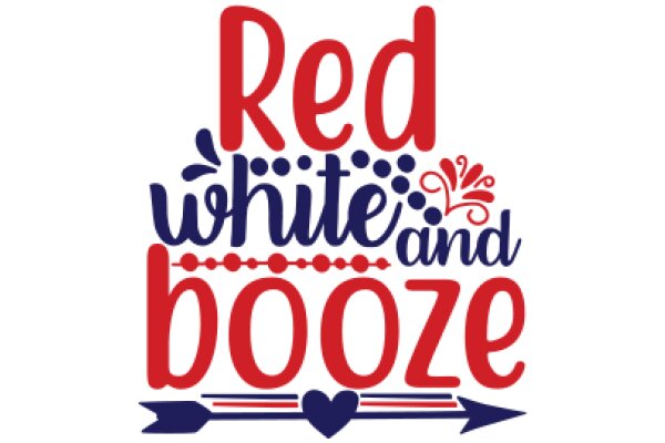 Red, White, and Booze: A Graphic Design for a Festive Beverage Advertisement