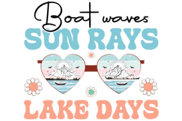 Boat Waves, Sun Rays, Lake Days: A Nautical-Themed Poster