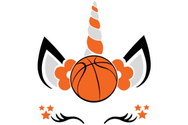 Whimsical Basketball Logo with a Playful Twist