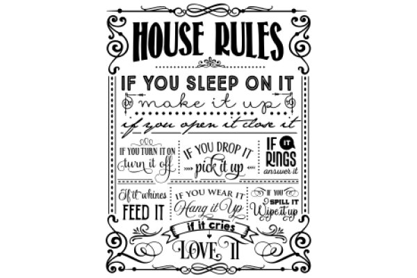 House Rules: A Collection of Quirky and Humorous Household Guidelines