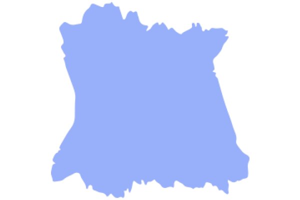 A Vivid Blue Silhouette of a Country's Outline