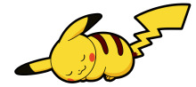 A Sleepy Pikachu: A Cute Cartoon Illustration