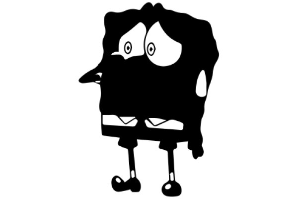 A Silhouette of a Character with a Surprised Expression