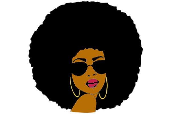 Stylish Silhouette: A Fashionable Portrait of a Woman in Sunglasses and Earrings