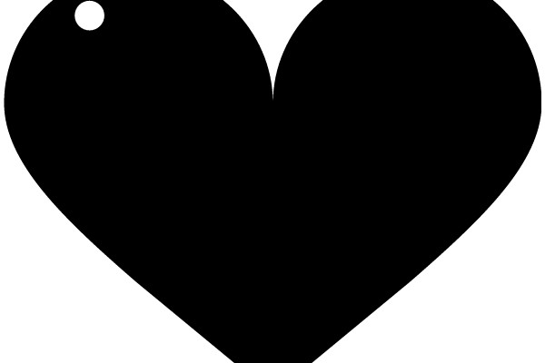 A Simple Black Heart Emoji