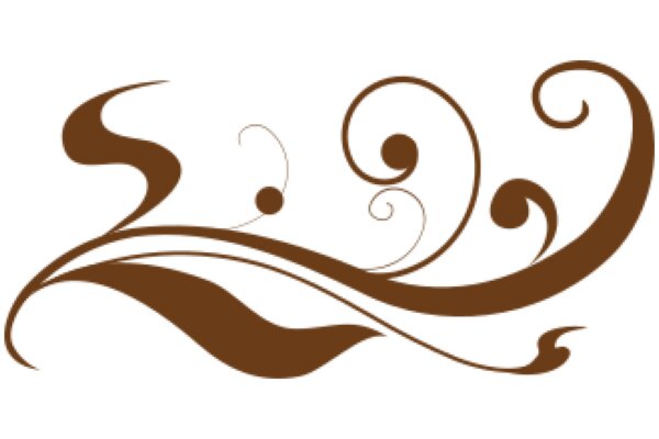 Stylized Brown Swirl Logo