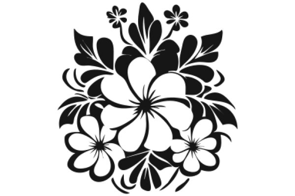 Stylized Floral Design in